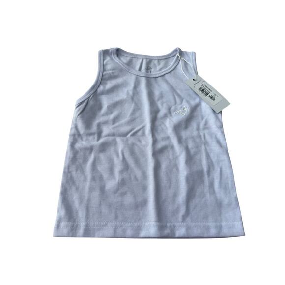 NWT Properly Tied Girl's White LD Poppy Tank Top Size 2T - Picture 2 of 5